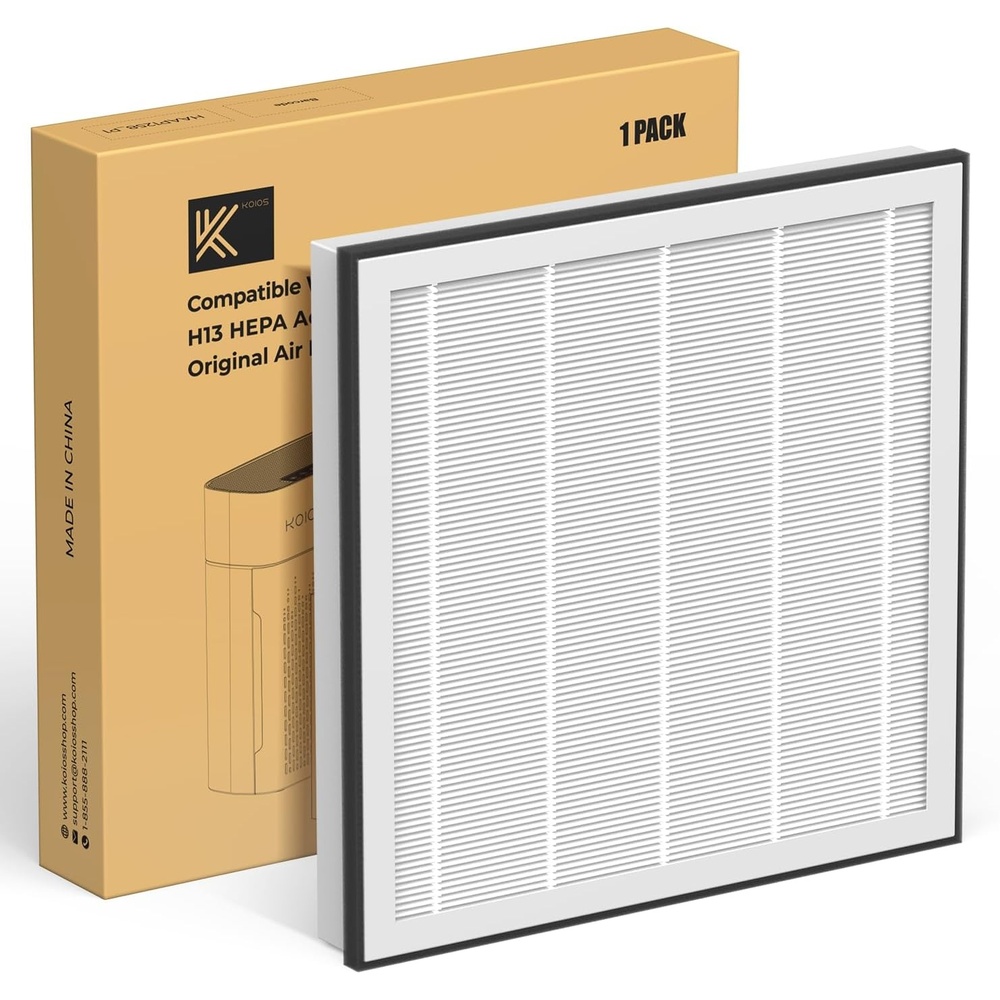 image:image1Pack AP2503 Replacement Filter for KOIOS AP2503 Air Purifier 3in1 H13 True HEPA and Activated Carbon Replacement Filter for Home Large Room Pet Hair Smoke Dust Pollen AP2503 White
